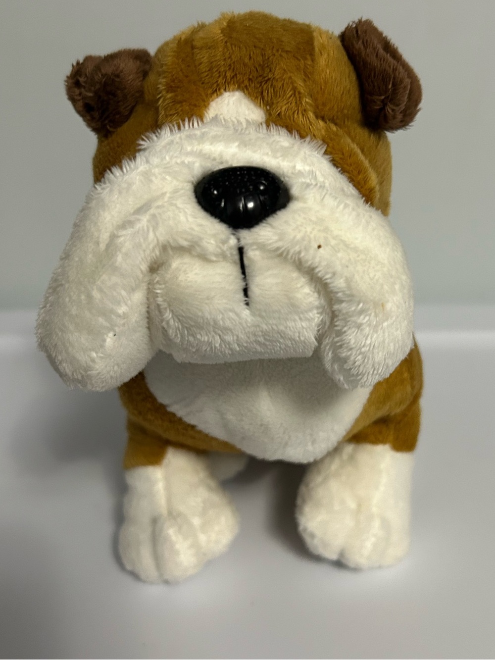 Webkinz Bulldog Stuffed Animal - Brown and White